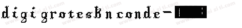digi grotesk n conde字体转换